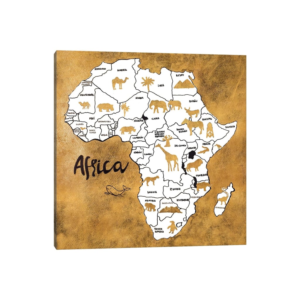 iCanvas "Africa Map" by Patricia Pinto Canvas Print