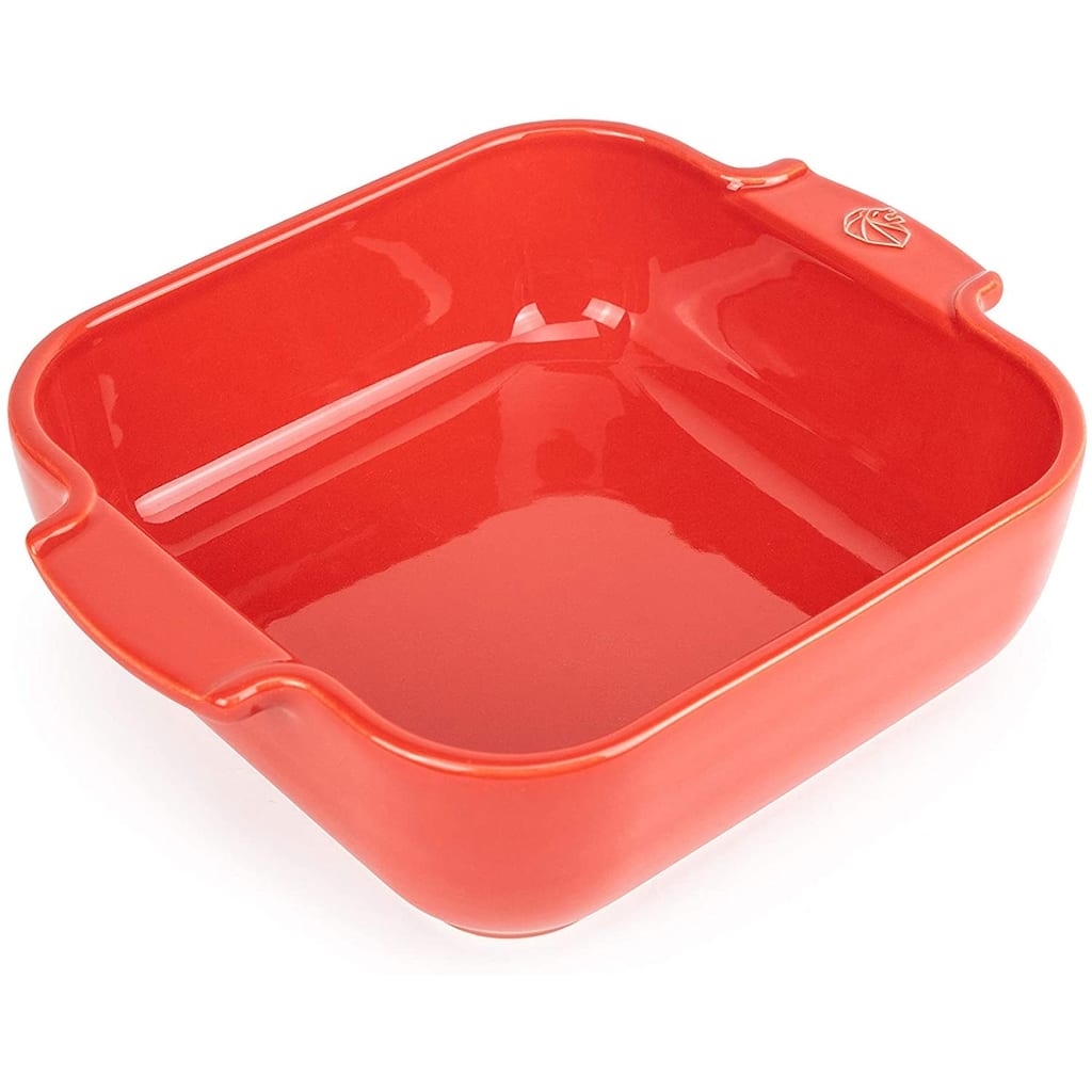 Peugeot Saveurs Appolia 60213 Square Oven Dish 21 Red - 8.27 x 6.69 x 2.36 inches