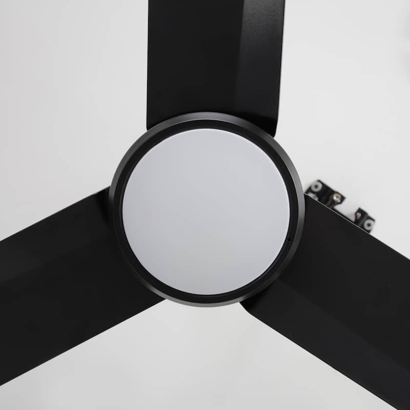 42" Indoor/Outdoor Black Plug-In Ceiling Fan with LED Light