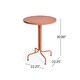 preview thumbnail 11 of 31, Palm Desert Outdoor Modern 3-piece Bistro Set by Christopher Knight Home