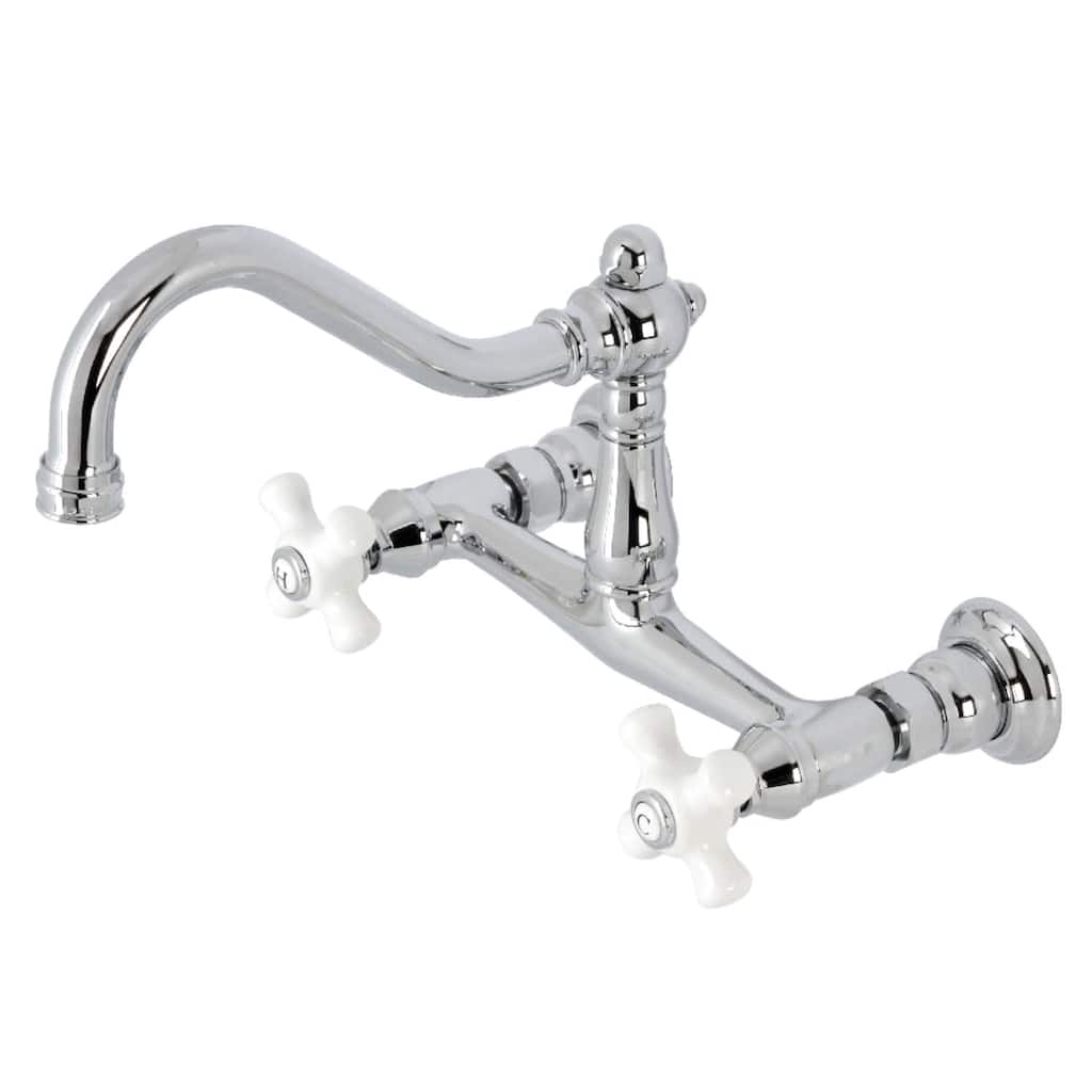 Kingston Brass KS324.PX Vintage 1.2 GPM Wall Mounted Widespread
