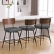 preview thumbnail 88 of 136, 26"/29" Faux Leather Swivel Counter/Bar Stools Set of 2/3