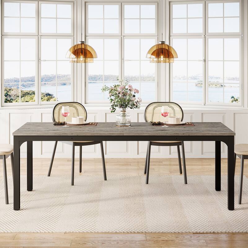78.7-inch Long Kitchen Dining Table for 6-8