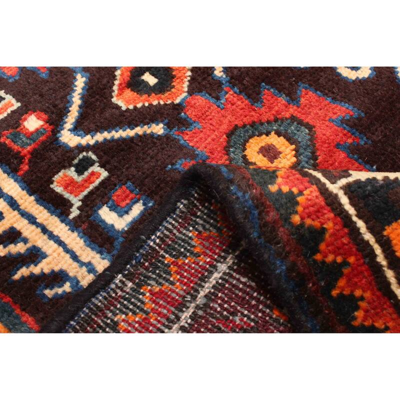 ECARPETGALLERY Hand-knotted Konya Anatolian Dark Brown Wool Rug - 3'3 x 5'9