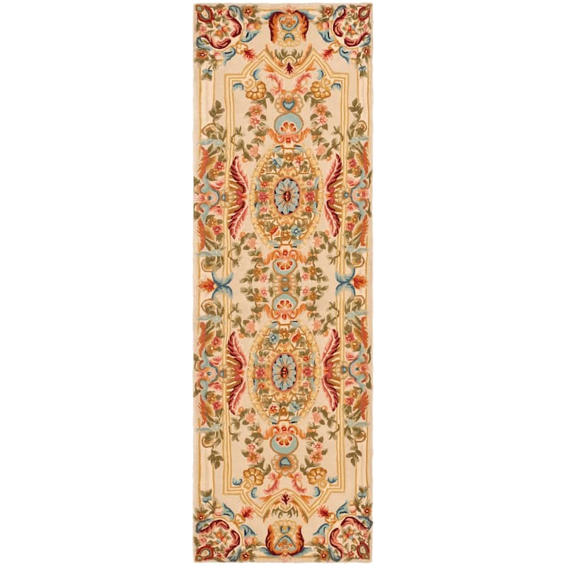 SAFAVIEH Handmade Savonnerie Jutta Traditional Oriental Wool Rug