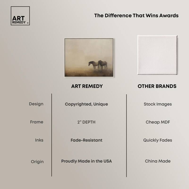 Equine Duo Canvas by Art Remedy