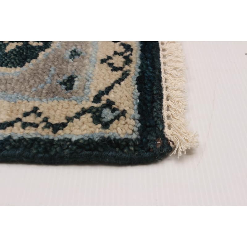 ECARPETGALLERY Hand-knotted Jules Serapi Dark Navy Wool Rug - 8'0 x 10'0