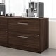 preview thumbnail 1 of 12, Bush Business Furniture Vista 2 Drawer Lateral File Cabinet Black Walnut
