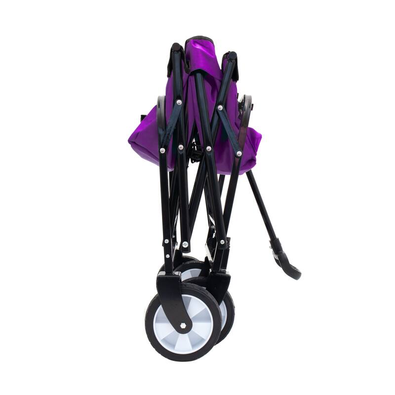 Foldable Wagon with Straps, Beach & Utility Cart, 225lb Capacity