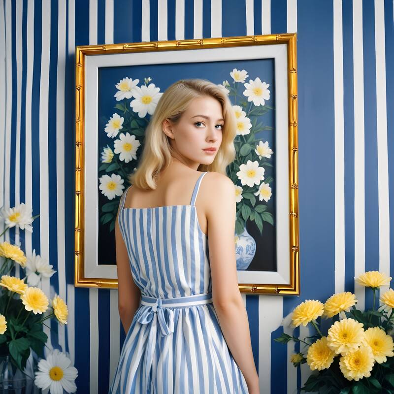 12x14 Gold Bamboo Picture Frame - UV Acrylic, Foam Board Backing, Hanging Hardware