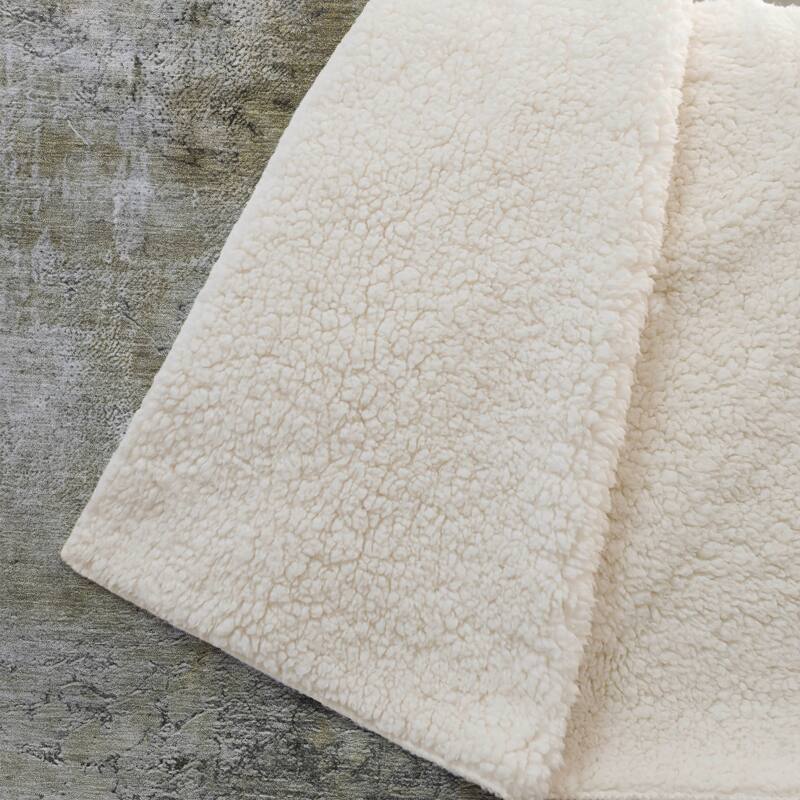 Premium Machine Washable Abstract Ombre Sherpa Throw Blanket