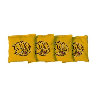 Arkansas Pine Bluff UAPB Golden Lions Yellow Cornhole Bags