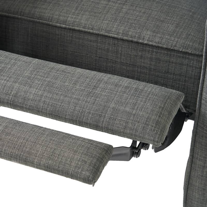 Roomfitters Fabric Push Back Chair for Elegant Home Decor, Navy Blue