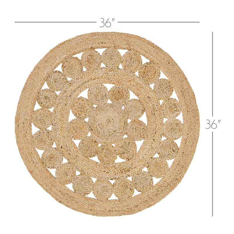 Celeste Jute Round Rug - 3' x 3'