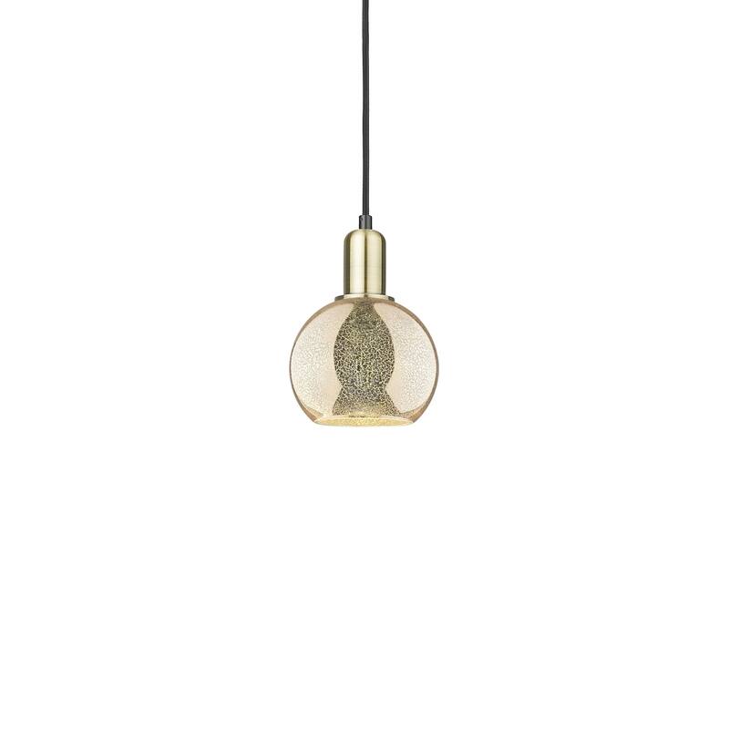 Innovations Lighting 716-1P-9-6 Athens Pendant Athens 6" Wide Mini - Black Antique Brass / Mercury