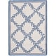 preview thumbnail 63 of 105, SAFAVIEH Handmade Chelsea Kimber Trellis French Country Wool Rug 1'8" x 2'6" - Ivory/Light Blue - Rectangle