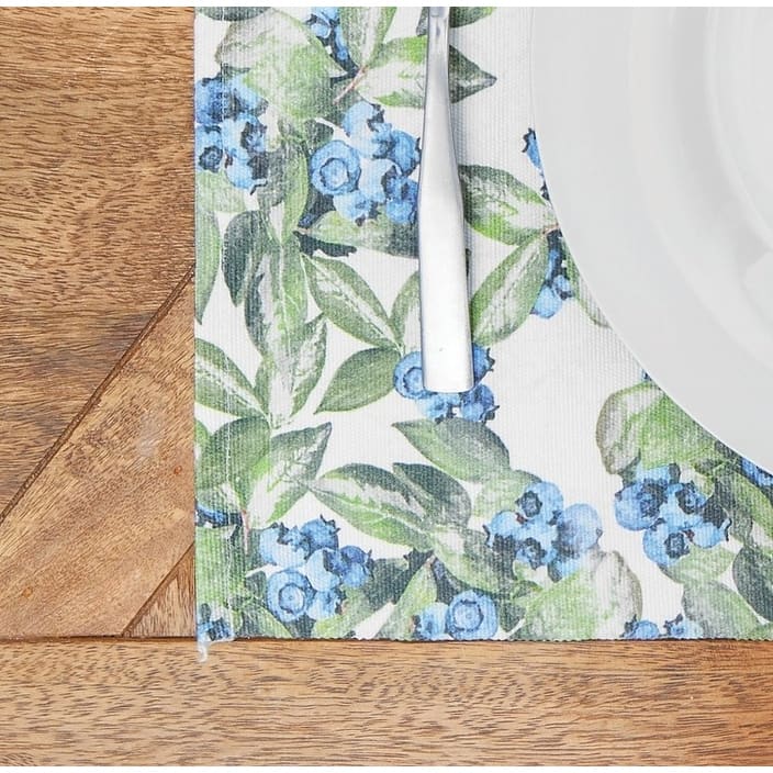 Lakeside Blueberry Placemat Set of 6 - Set of 6