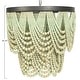 preview thumbnail 43 of 45, 2-Tier Draped Wood Bead Chandelier