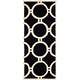 preview thumbnail 52 of 68, SAFAVIEH Handmade Cambridge Arah Modern Moroccan Wool Rug 2'6" x 6' Runner - Black/Ivory - Runner