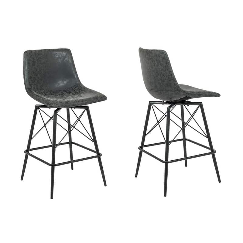Saxis 26" Swivel 26'' Bar Stool (Set of 2)