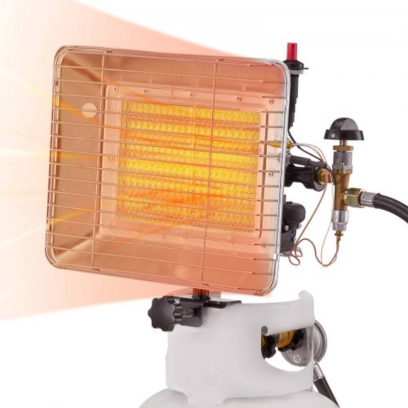 13000 BTU Propane Gas Heater with Stepless Temperature Control - 11.81 x 9.84 x 3.94 inches