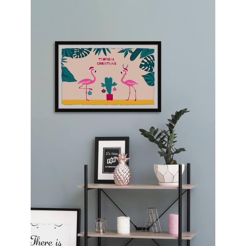 'Tropical Christmas' Framed Painting Print