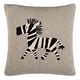 preview thumbnail 2 of 0, SAFAVIEH Baby Collection Zazu Pillow - Grey / Black - 20 " x 20"