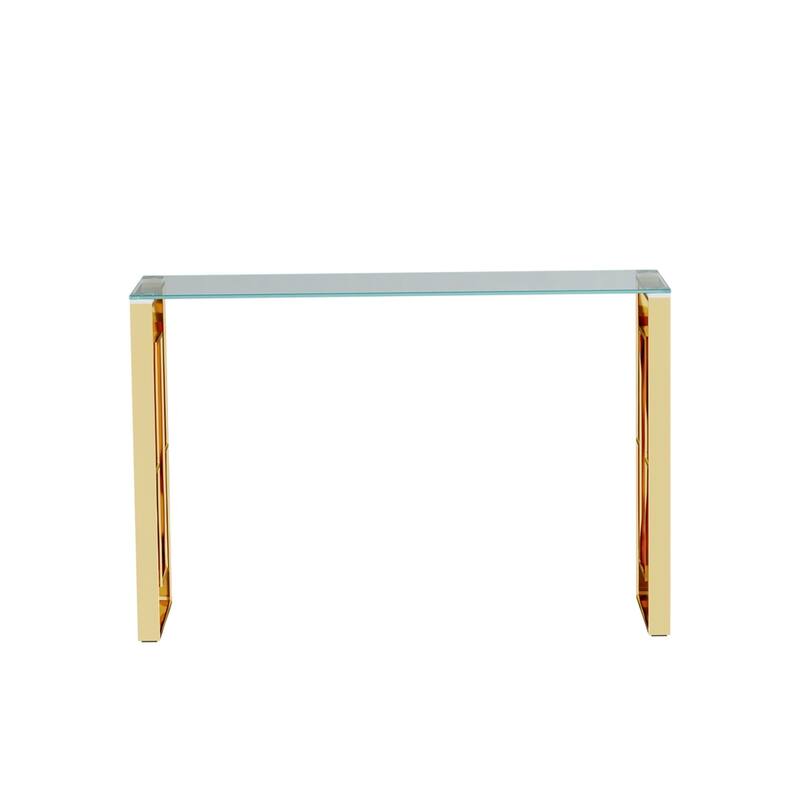 Console Table Stainless Steel Glass,Meal Side Table