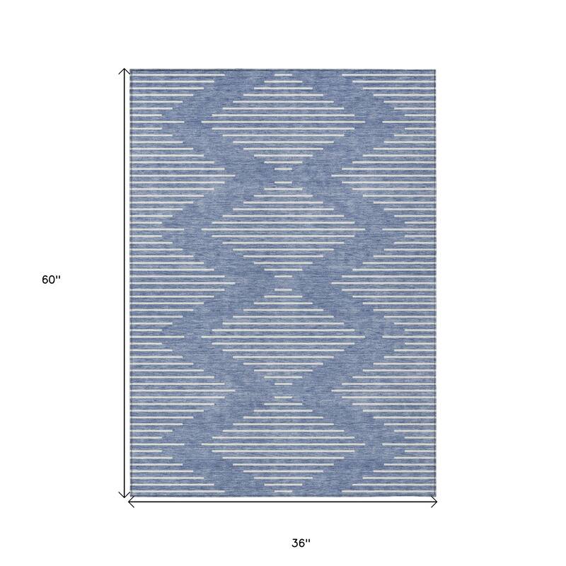 HomeRoots Geometric Transitional Rectangle Outdoor Rug