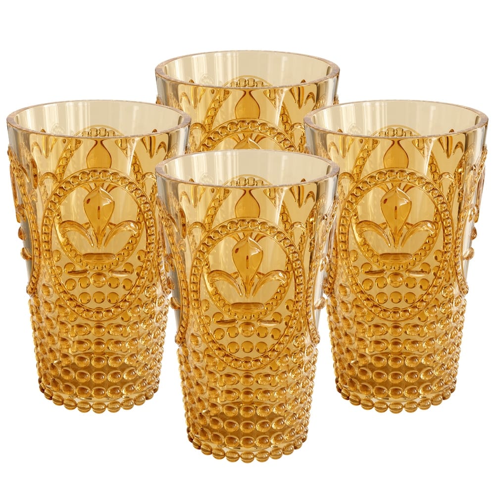 Elle Decor Set of 4 Acrylic Water Tumblers