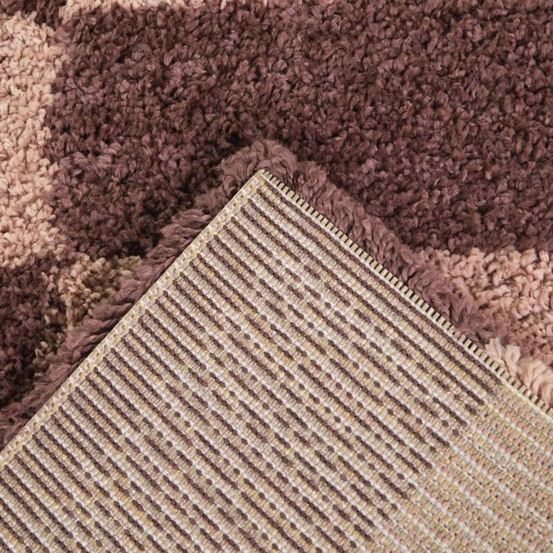 Dixon Checkered Shag Area Rug
