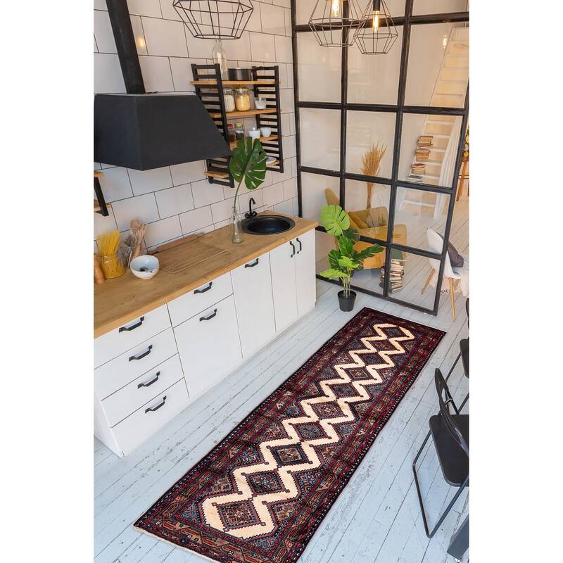 ECARPETGALLERY Hand-knotted Konya Anatolian Cream Wool Rug - 2'9 x 9'8