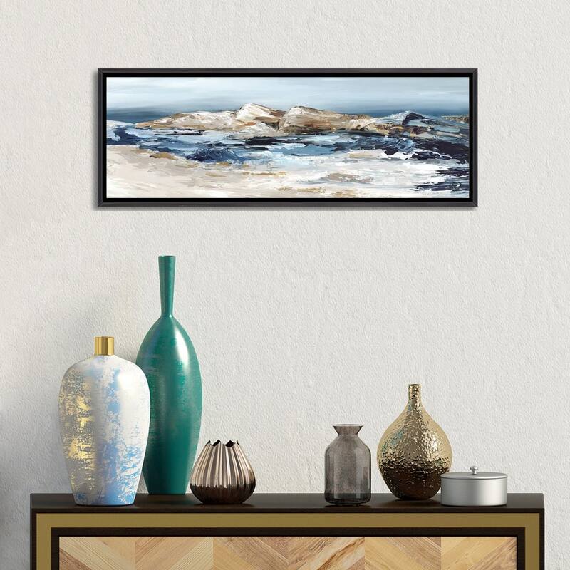 iCanvas "By The Rocks" by Luna Mavis Framed