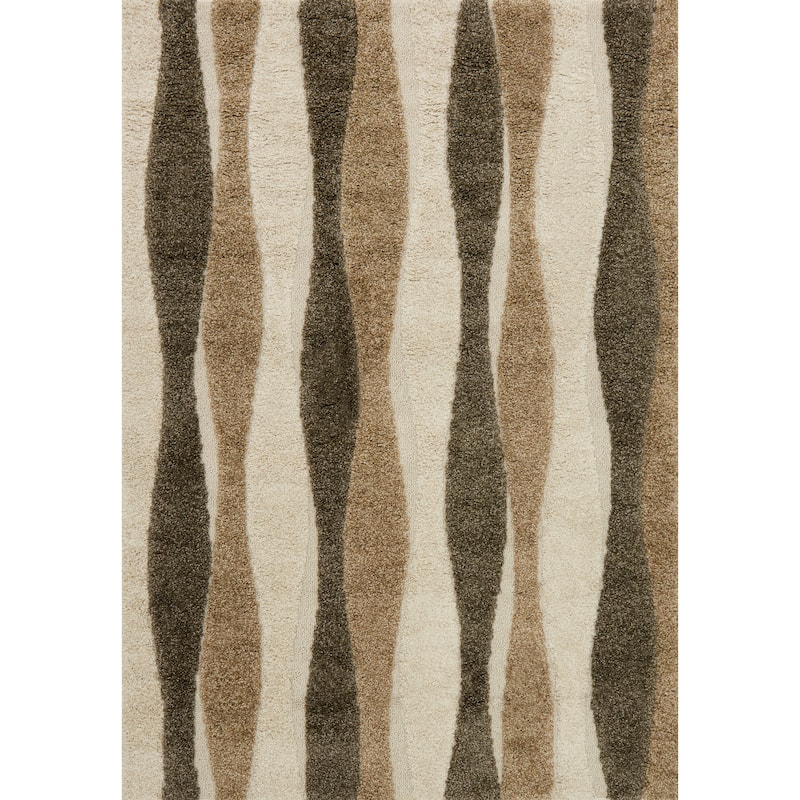 Alexander Home Julian Mid-century Modern Wave Shag Area Rug