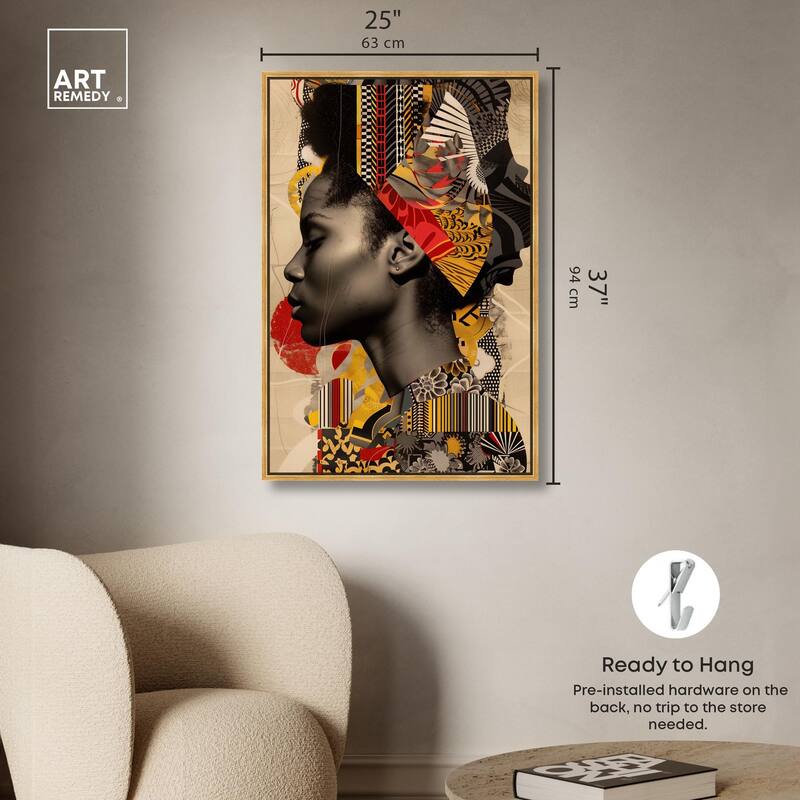 Cultural Collage Canvas by Art Remedy