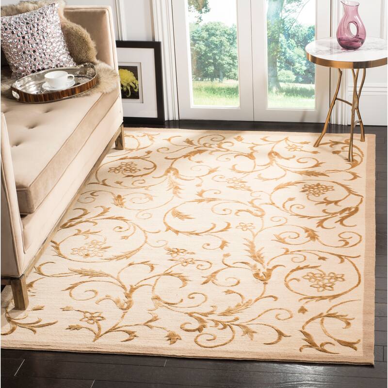 SAFAVIEH Couture Hand-knotted Tibetan Nanako Modern Wool Rug - 4' x 6' - Assorted