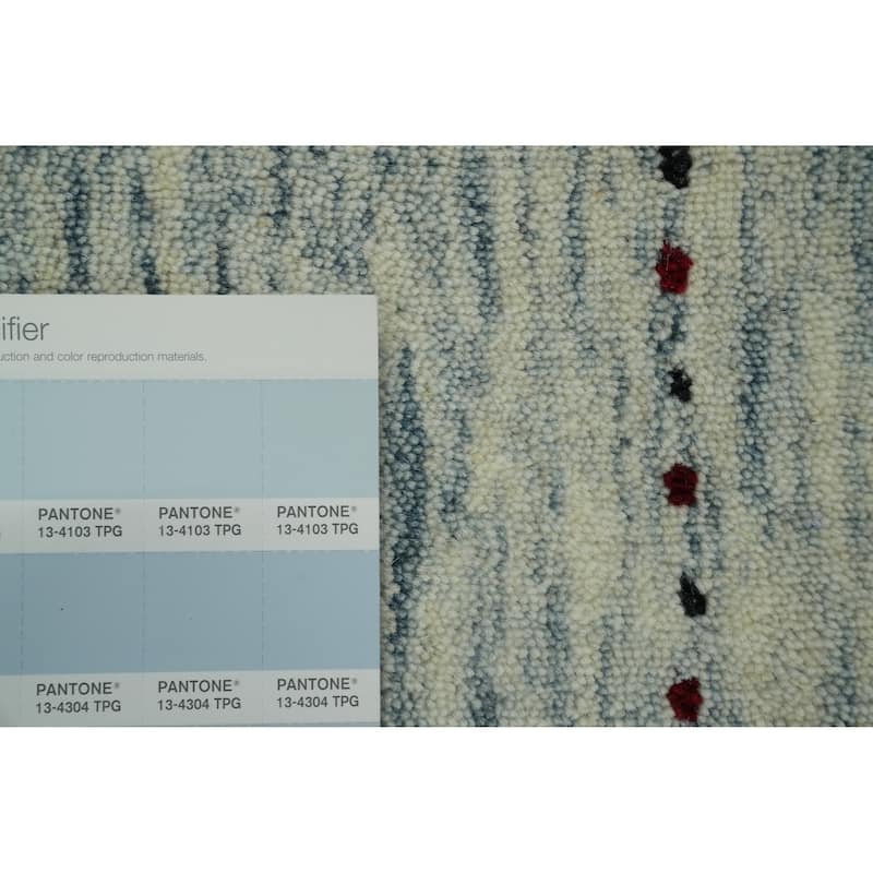 Hand Knotted Oriental 100% Wool Carpet Tribal Animal Pictorial Beige & Ivories Gabbeh Area Rug - 9' 11'' X 8' 0''