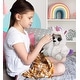 preview thumbnail 6 of 4, DolliBu Big Eye Wolf Unicorn Plush Stuffed Animal Toy with Outfit - 6.5 inches
