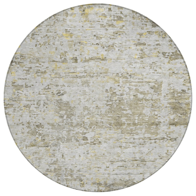 HomeRoots Abstract Transitional Rectangle Outdoor Rug