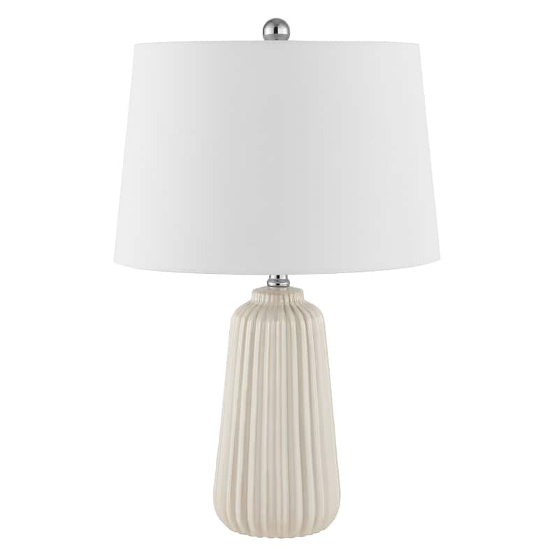 SAFAVIEH Lighting 24-inch Sawyer Ceramic Table Lamp - 15" x 15" x 24"