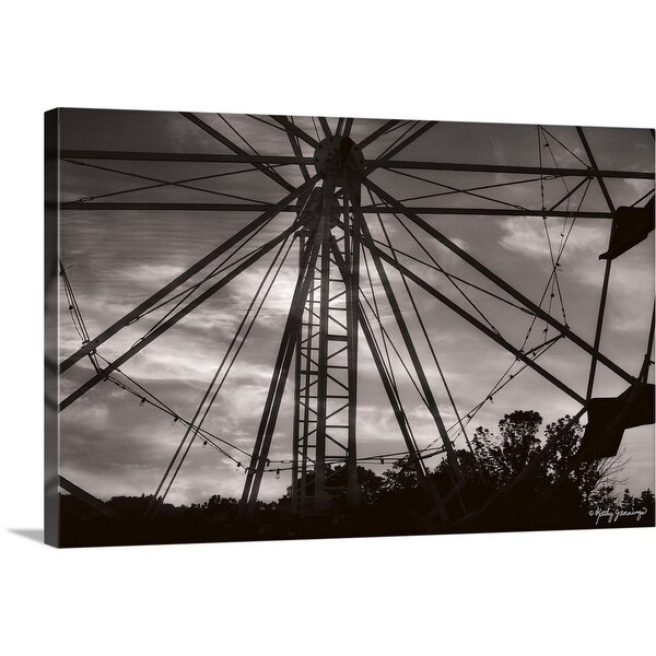 "Ferris Wheel at Sunset" Canvas Wall Art