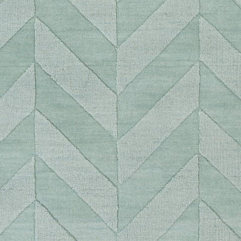 Livabliss Alpine Hand-woven Tone-on-tone Zig-Zag Wool Area Rug