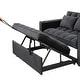 preview thumbnail 15 of 39, 55" Multi-functional Velvet Sofa Bed with Cup Holder and USB Port for Living Room