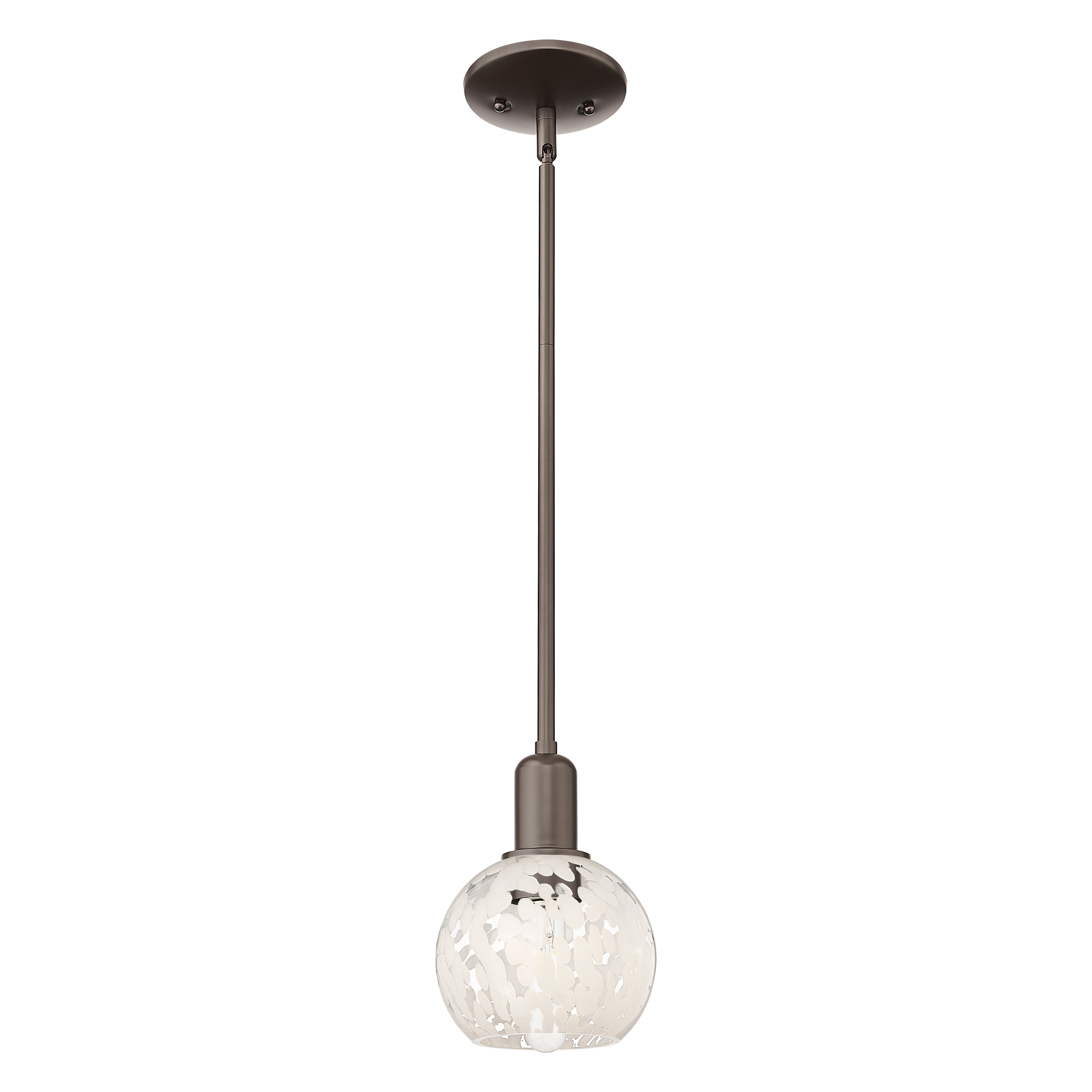 Innovations Lighting Endless Possibilities Arcadia - White Mouchette - 1 Light 6" Cord Hung Mini Pendant