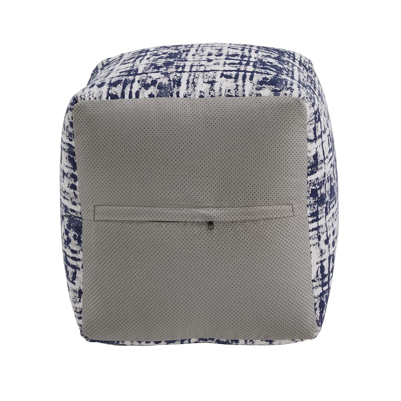 Brunico Upholstered Square Pouf Ottoman by iNSPIRE Q Bold