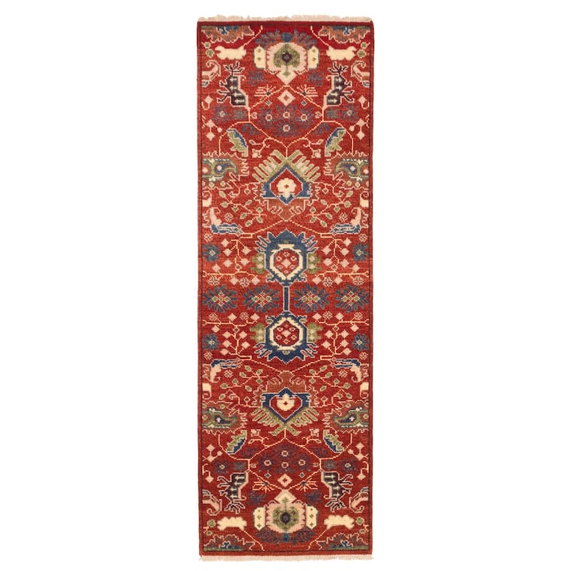 ECARPETGALLERY Hand-knotted Jules Serapi Dark Copper Wool Rug - 2'6 x 7'10