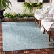 preview thumbnail 18 of 180, SAFAVIEH Courtyard Aquata Indoor/ Outdoor Waterproof Patio Backyard Rug 2' x 3'7" - Aqua/Grey
