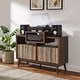 preview thumbnail 5 of 9, Crosley Nashville Medium Record Player Stand With Vinyl Storage