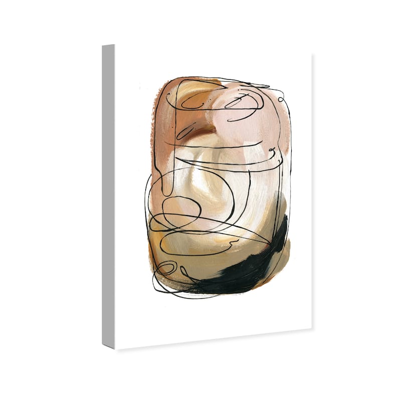 Wynwood Studio Canvas Abstract Neutral Aragonite White and Modern & Contemporary Wall Art Canvas Print