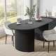 preview thumbnail 2 of 40, 67" Nordic Style Oval Dining Table - for 6 People